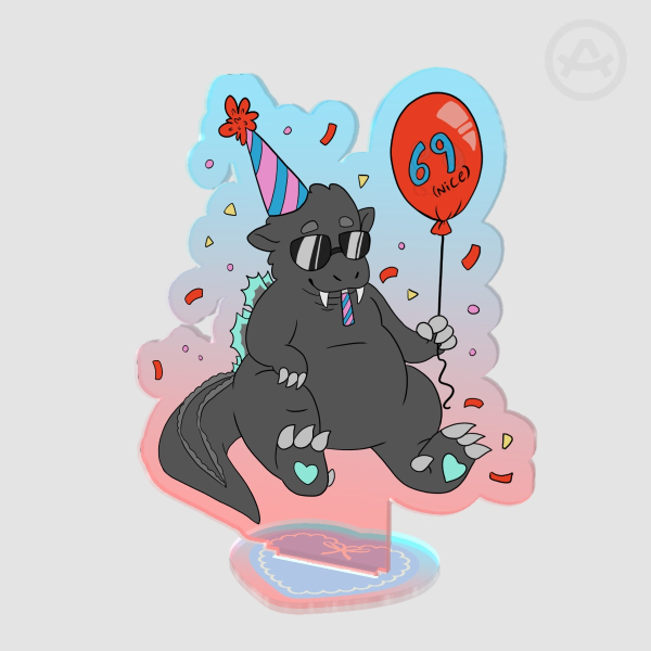 Godzilla Birthday - Colored Acrylic Standee