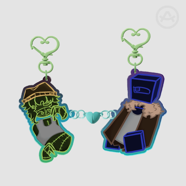 Sage and Azazel || Magnet Keychains