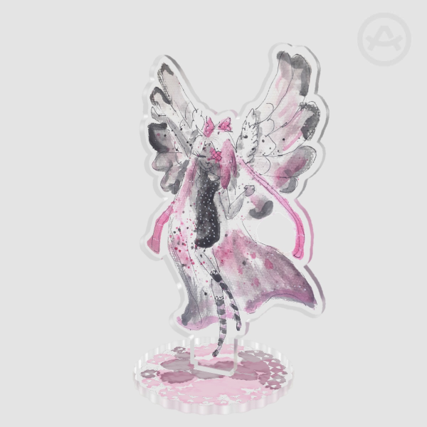 Hazbin Hotel Watercolor Vaggie Acrylic Standee