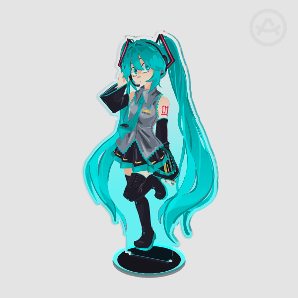 Hatsune Miku🎤🎶 Colored Edge Acrylic Standee