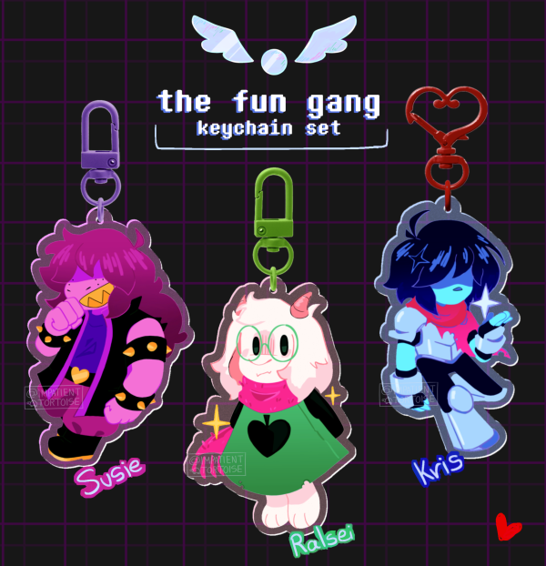 the fun gang💫 keychain set