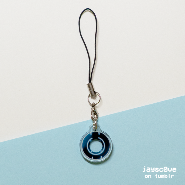 Tron Mini Phone Charm - Blue Legacy Disc