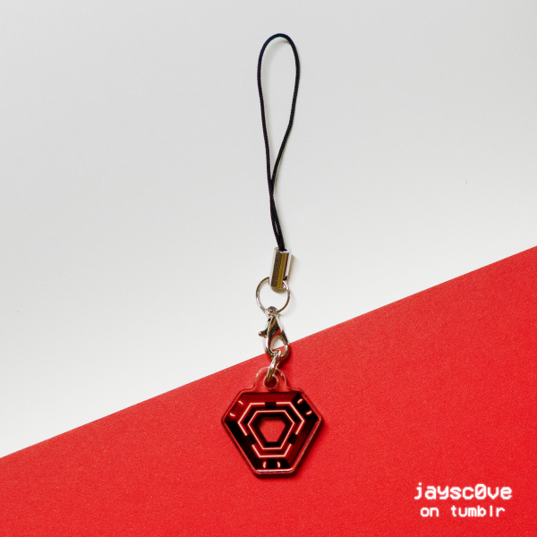 Tron Mini Phone Charm - Ares Identity Disc