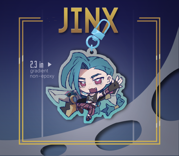 League of Legends Arcane Jinx Acrylic keychain