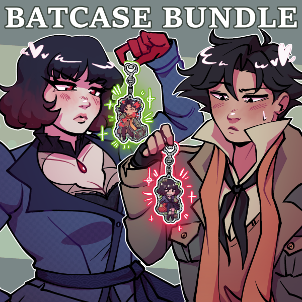 BOTH BATCASE Acrylic Keychains - 2.76"(70mm), ③