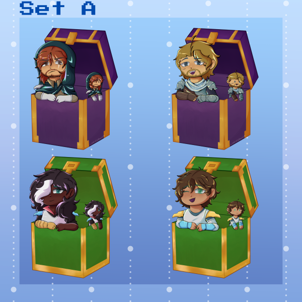 Wynncraft Loot Chest Keychains-Set A