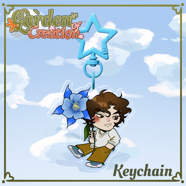 William - Columbine (Blue) Keychain -  Garden of Creation Collab