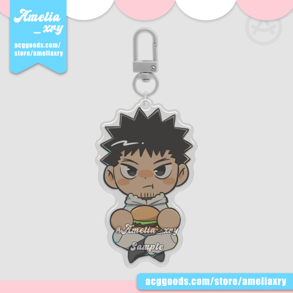 Kafka Hibino Chibi Epoxy Clear Acrylic Keychain