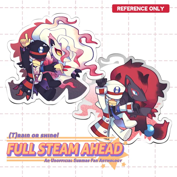 Submas Zoroark Epoxy Keychain (double-sided)