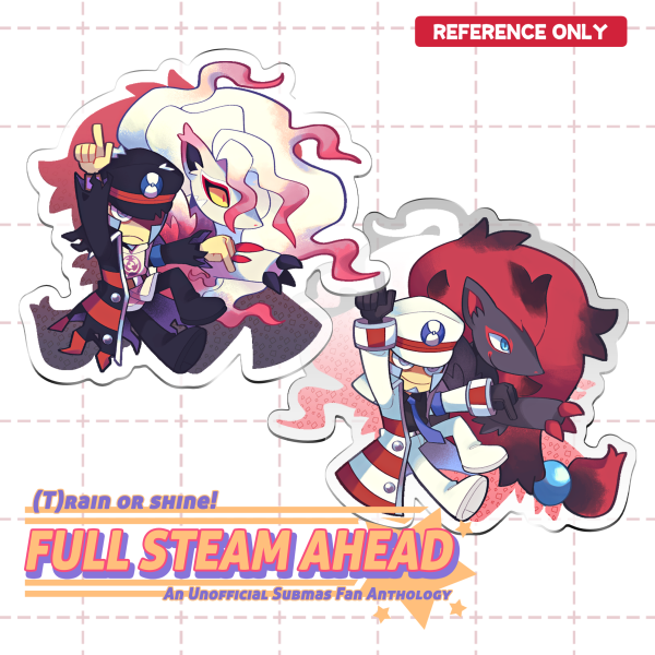 Submas Zoroark Epoxy Keychain (double-sided)