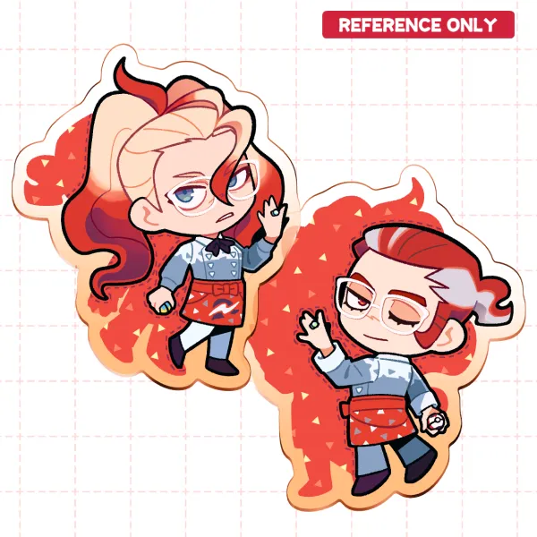 Griselle & Grisham Acrylic Keychain (double-sided)