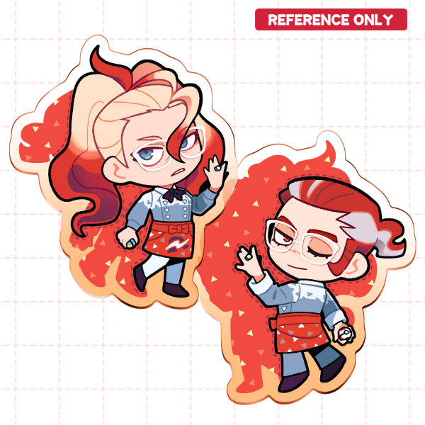 Griselle & Grisham Acrylic Keychain (double-sided)