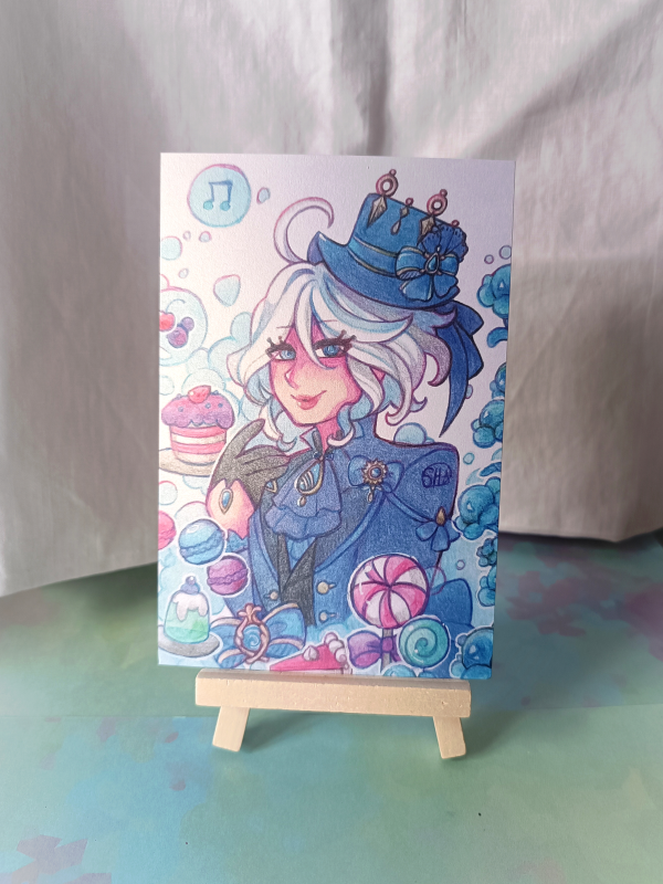 Furina (Genshin) pearl Postcard