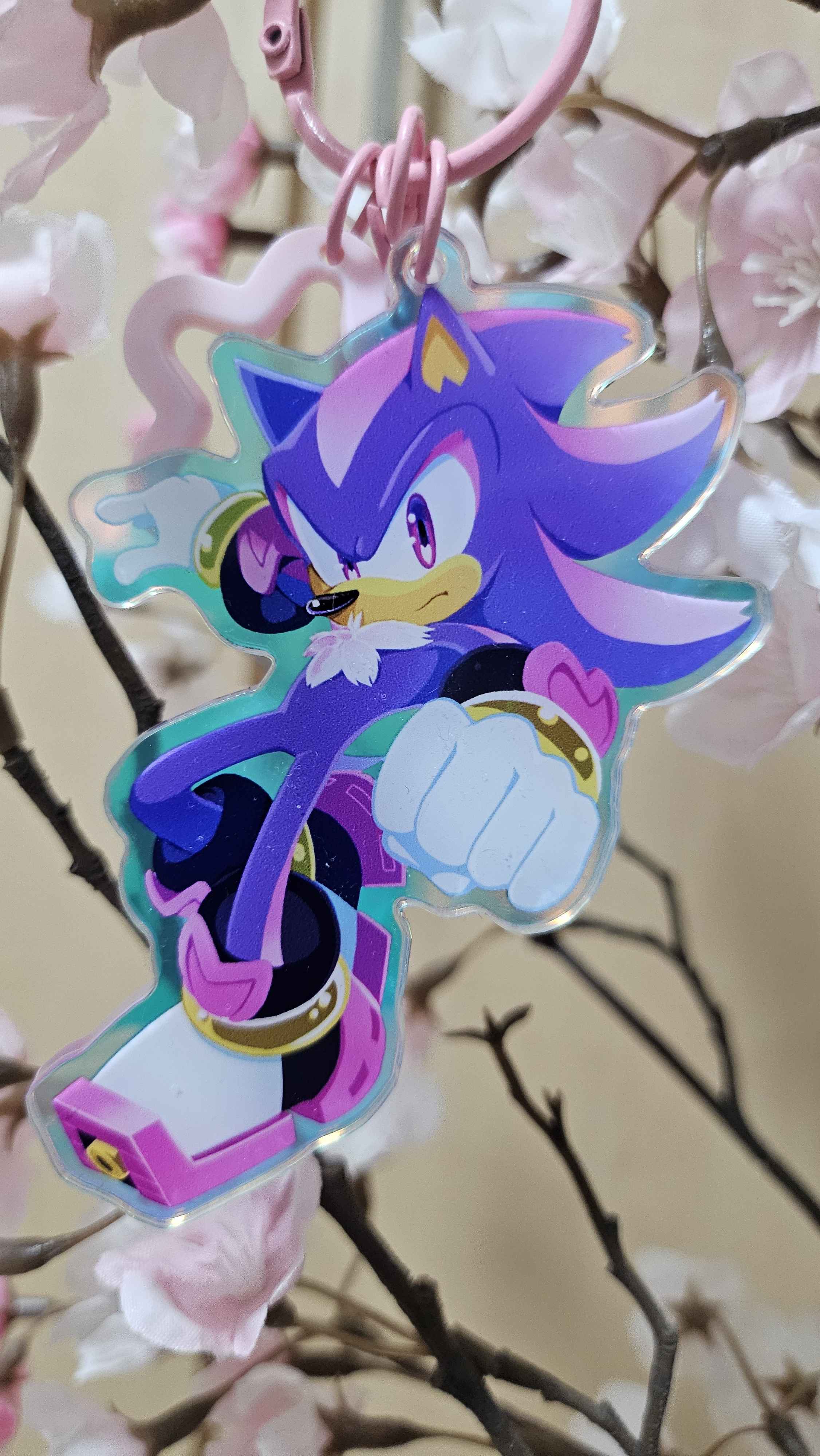 Sakura Shadow Acrylic Keychain