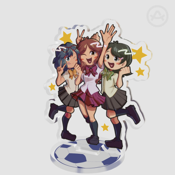 Inazuma Eleven | Raimon managers Silvia, Celia, Nelly standee