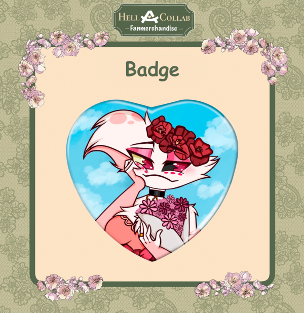 Spring Angel Dust Heart Button ༺❀༻