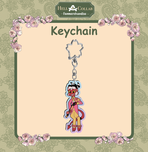 Spring Collection Moxxie Rainbow Acrylic Keychain