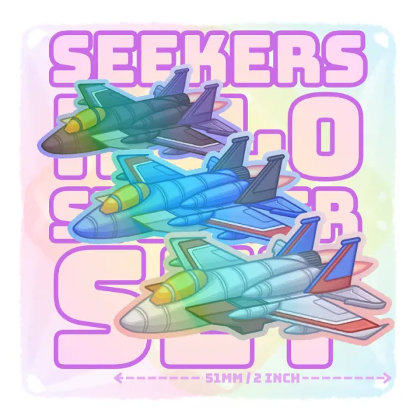 SET TRANSFORMERS G1 SEEKERS HOLO STICKERS