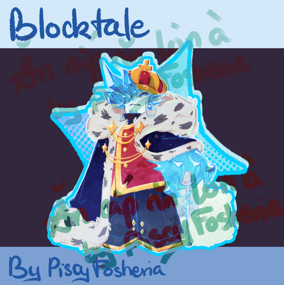 (Blocktale) Cruel King keychain