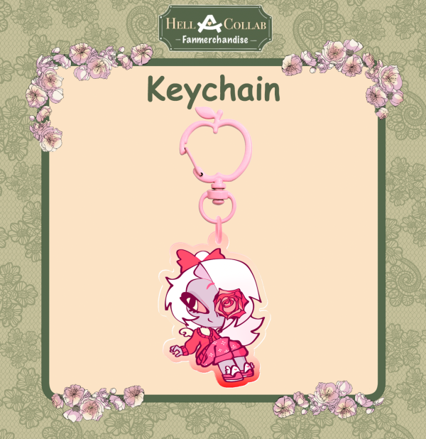 Vaggie Spring-Collection Hazbin Hotel Colored Edge Acrylic Keychains