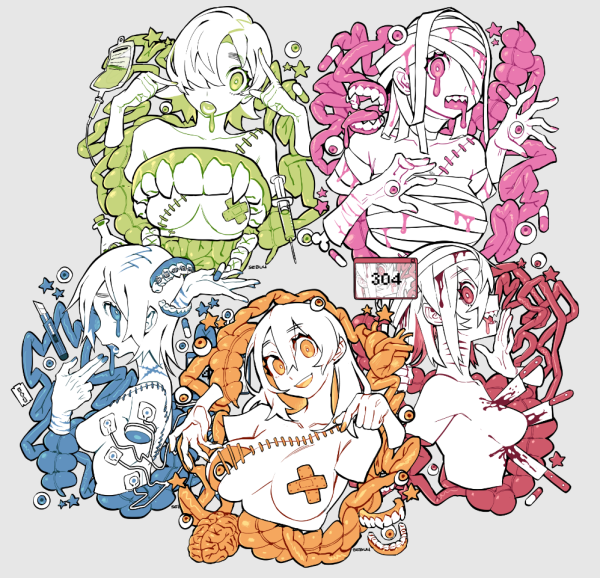 POP GORL!! Sticker set