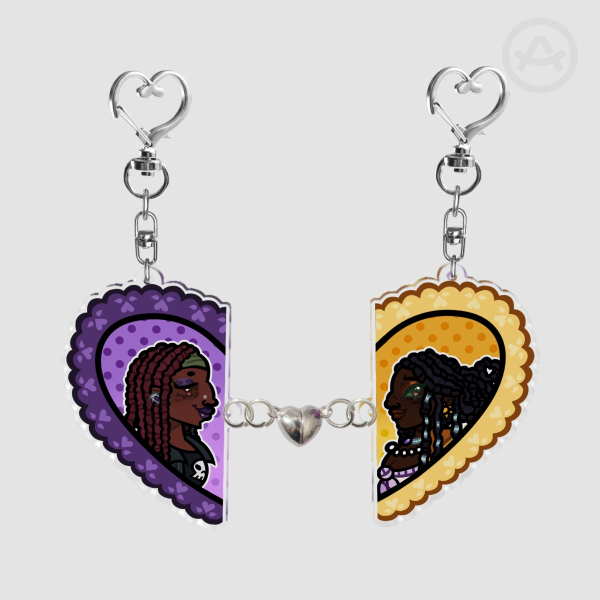Dunura Heart Keychains