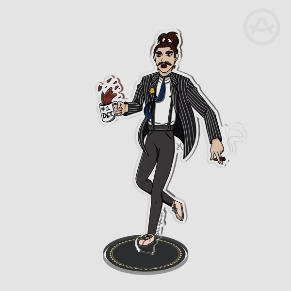Detective Wesmakofi (Where's My Coffee) Clear Acrylic Standee