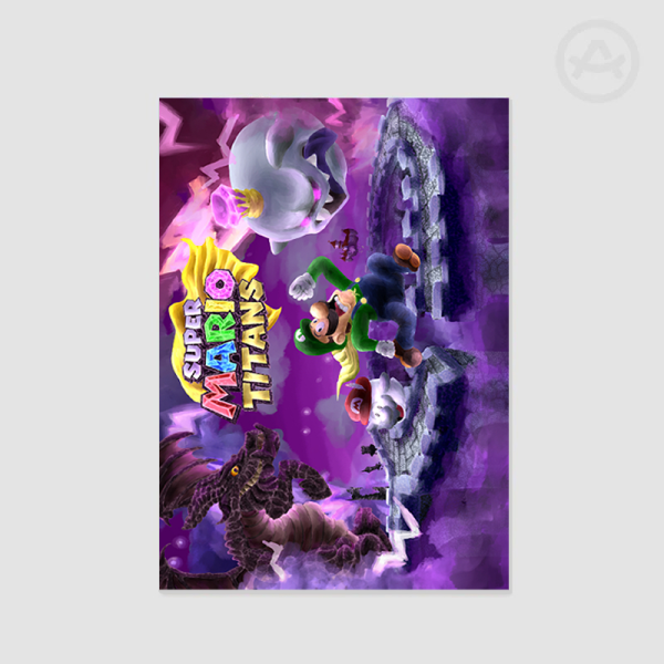 "Super Mario Titans Promotional Art (REAL)" Poster Set