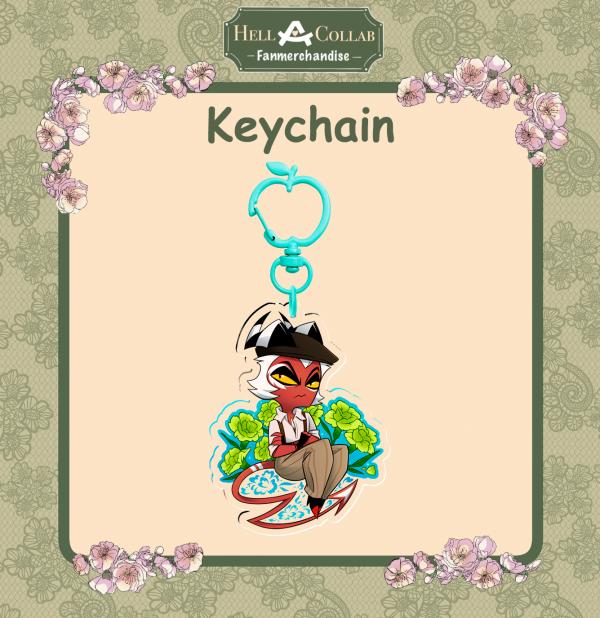 Spring - Crimson Clear Acrylic Keychain