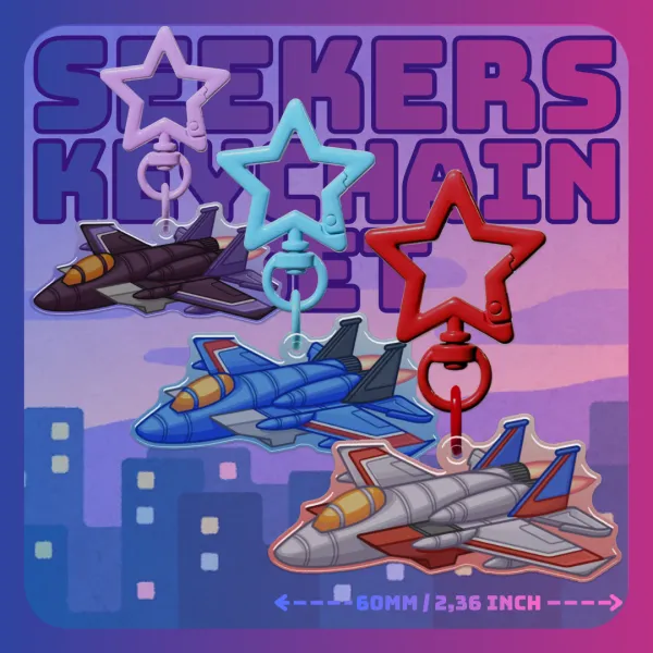 SET TRANSFORMERS G1 SEEKERS KEYCHAINS