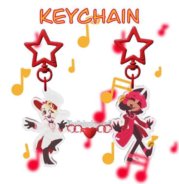 Radioapple - Acrylic Magnet Keychain