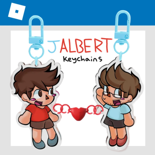 Jalbert Acrylic Magnet Keychains
