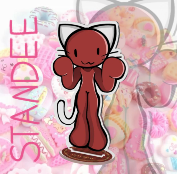 Red Acrylic Standee