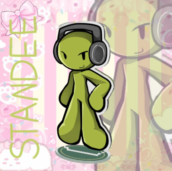 Green Acrylic Standee