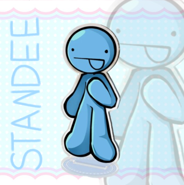 Blue Acrylic Standee