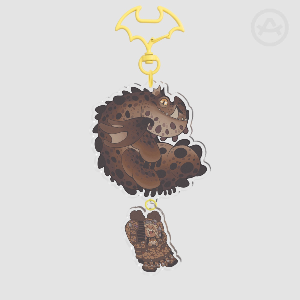 HTTYD Meatlug & Fishlegs Keychain