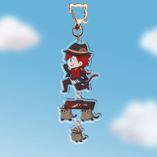 Caspurr Connection Acrylic Keychain
