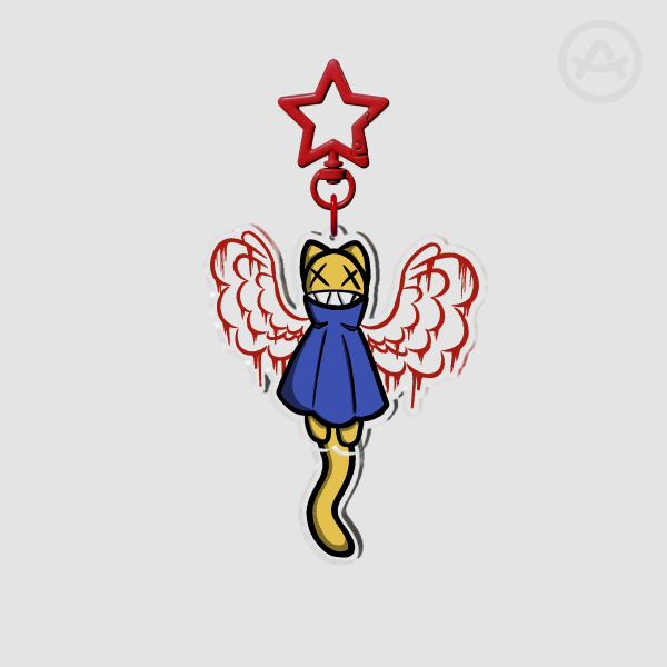 Odette || Stomach Book Tail-Wagging Keychain