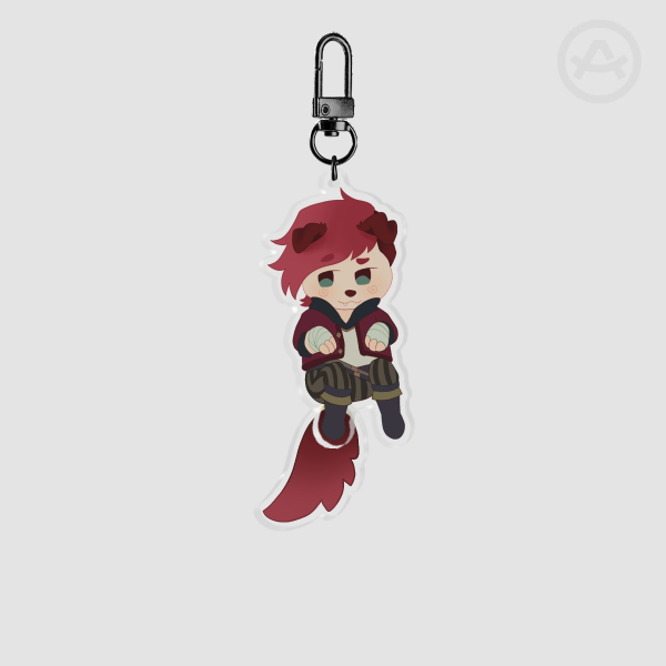 Puppy Vi Tail-wagging Keychain