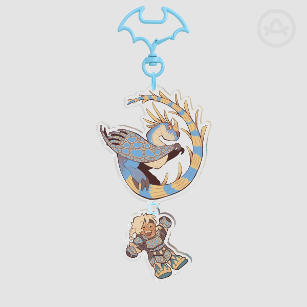 HTTYD Stormfly & Astrid Keychain