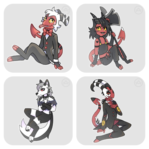 Helluva Boss I.M.P Vinyl Sticker Set