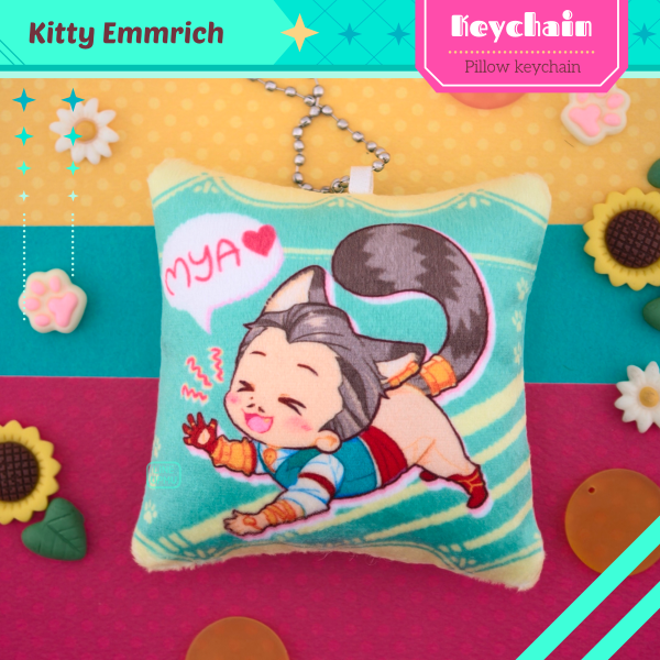 Kitty Emmrich - Big myaa (mini pillow keychain)