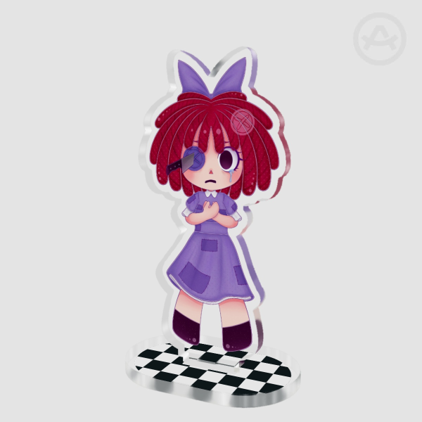 The Amazing Digital Circus Ragatha Knife Version Clear Acrylic Standees