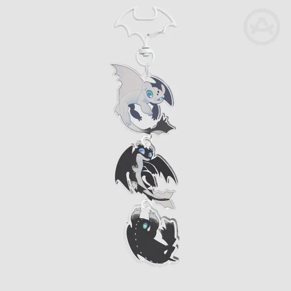 HTTYD Pouncer & Dart & Ruffrunner Keychain