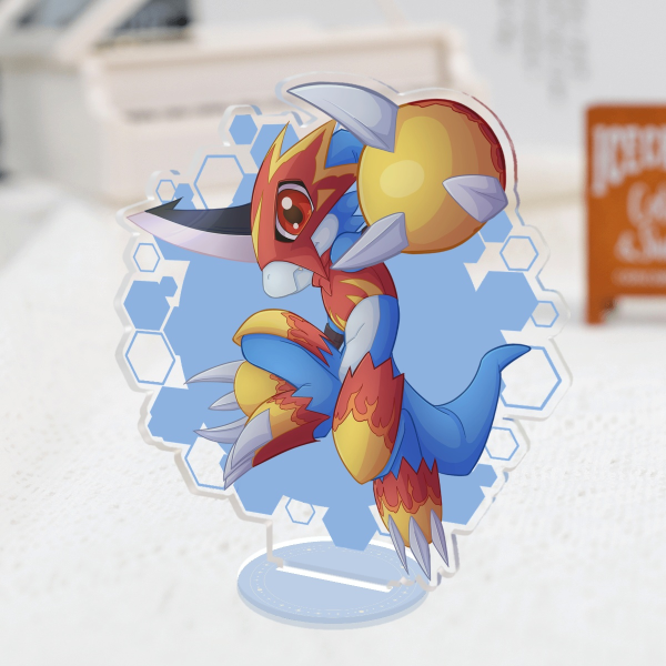 Flamedramon Clear Acrylic Standee