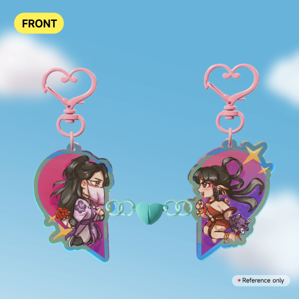 MingLing Acrylic Magnet Keychains