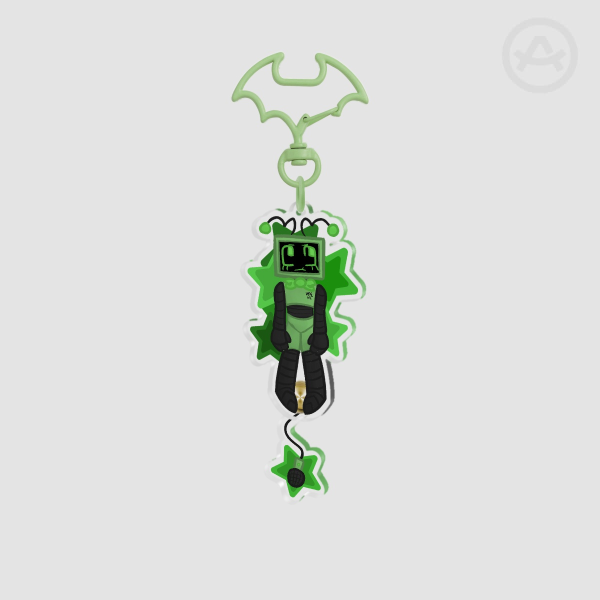 Vee || Dandy's World Tail-Wagging Keychain