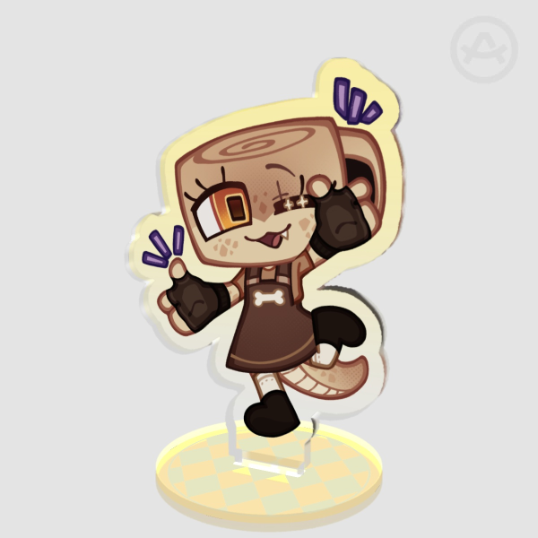 Shelly DW Colored Edge Acrylic Standee