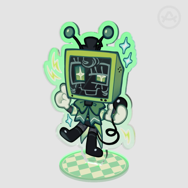 Vee DW Colored Edge Acrylic Standee