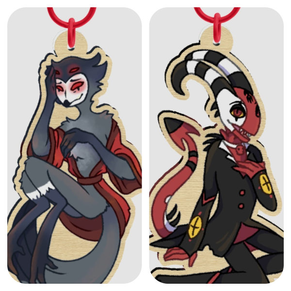 Stolitz Wooden Keychain Charm Set